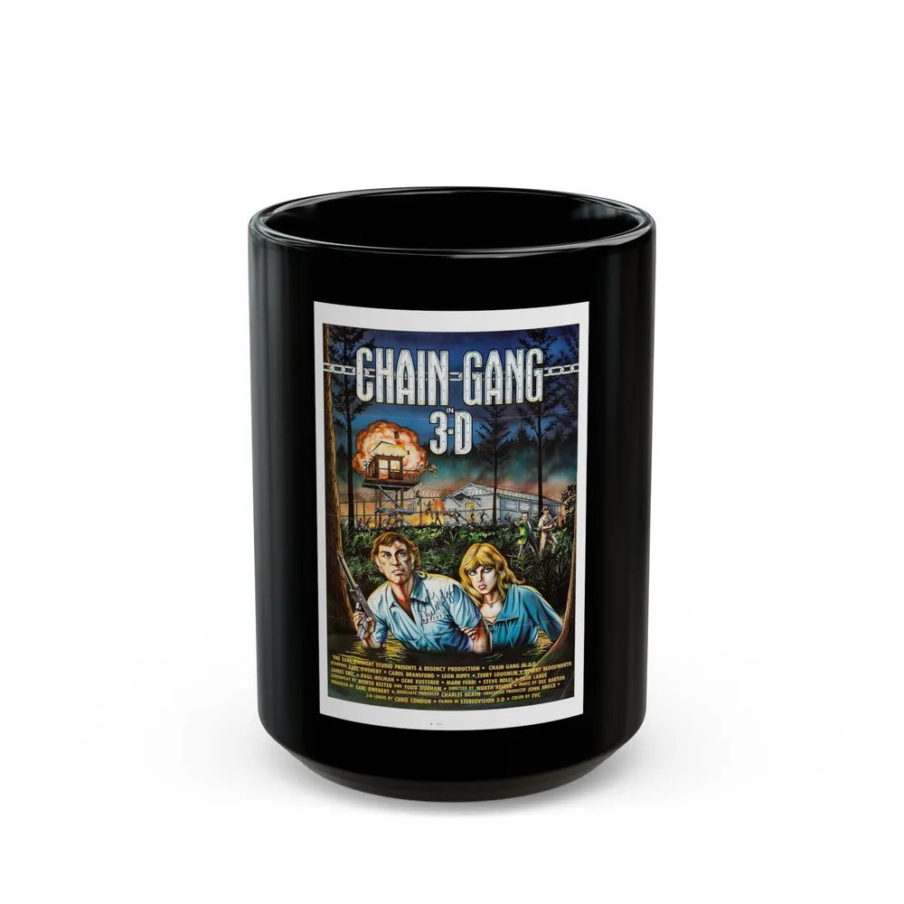 CHAIN GANG 1984 Movie Poster - Black Coffee Mug-15oz-Go Mug Yourself