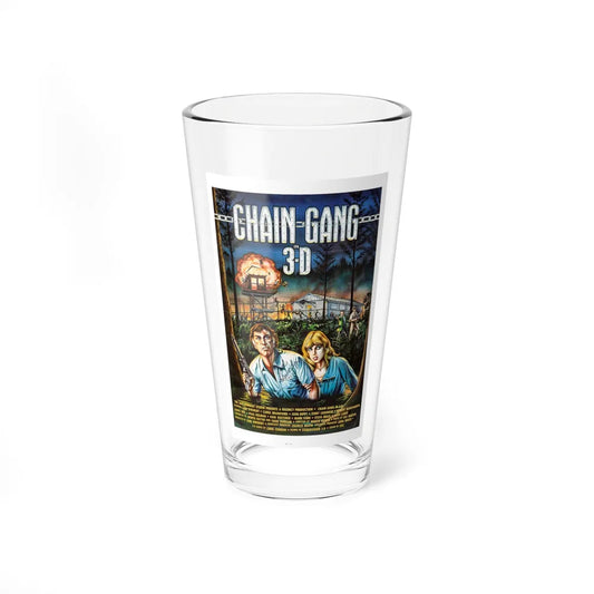 CHAIN GANG 1984 Movie Poster - Pint Glass 16oz-16oz-Go Mug Yourself