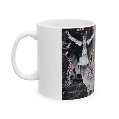 Chain of Murder, Cavalier, May 1953 - White Coffee Mug - Go Mug Yourself
