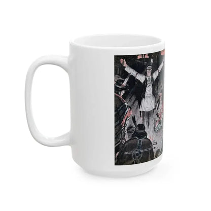 Chain of Murder, Cavalier, May 1953 - White Coffee Mug - Go Mug Yourself