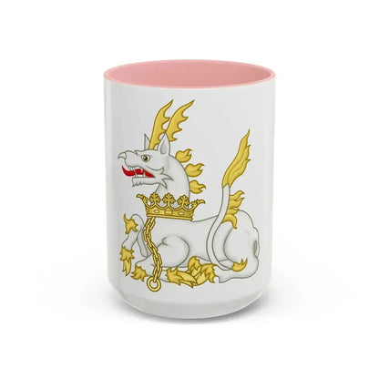 Chained Antelope Badge of Henry V & VI - Accent Coffee Mug 15oz Pink - Go Mug Yourself