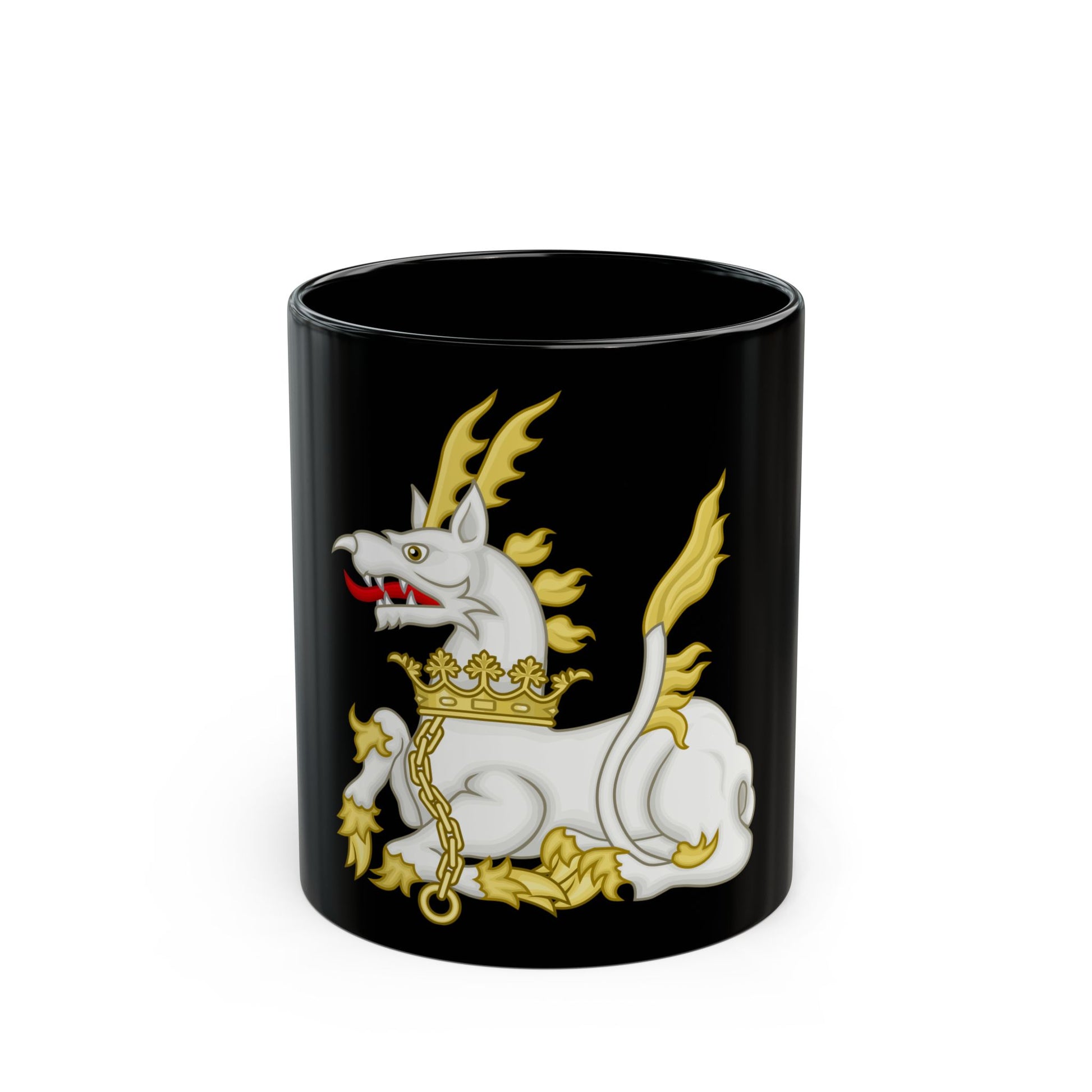 Chained Antelope Badge of Henry V & VI - Black Coffee Mug-11oz-Go Mug Yourself