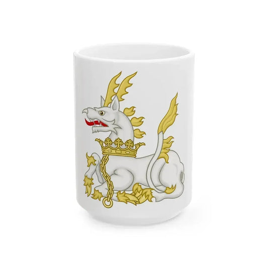 Chained Antelope Badge of Henry V & VI - White Coffee Mug 15oz - Go Mug Yourself