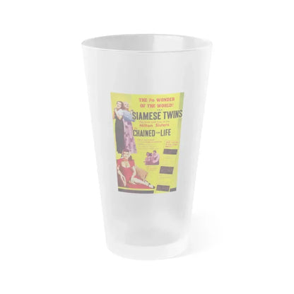 CHAINED FOR LIFE 1952 Movie Poster - Frosted Pint Glass 16oz 16oz Frosted - Go Mug Yourself