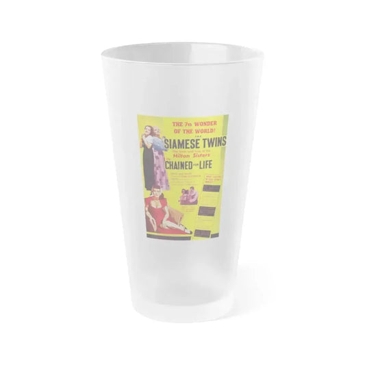 CHAINED FOR LIFE 1952 Movie Poster - Frosted Pint Glass 16oz 16oz Frosted - Go Mug Yourself