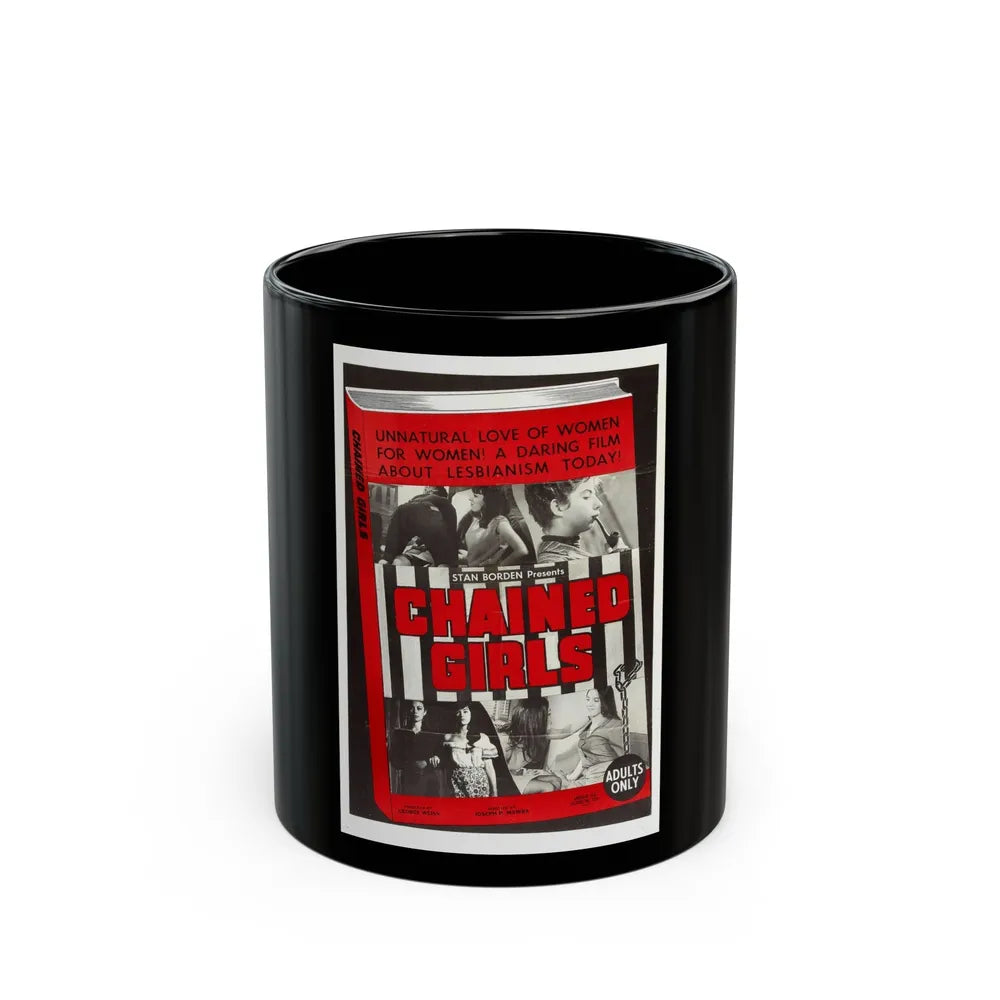 CHAINED GIRLS 1965 Movie Poster - Black Coffee Mug-11oz-Go Mug Yourself