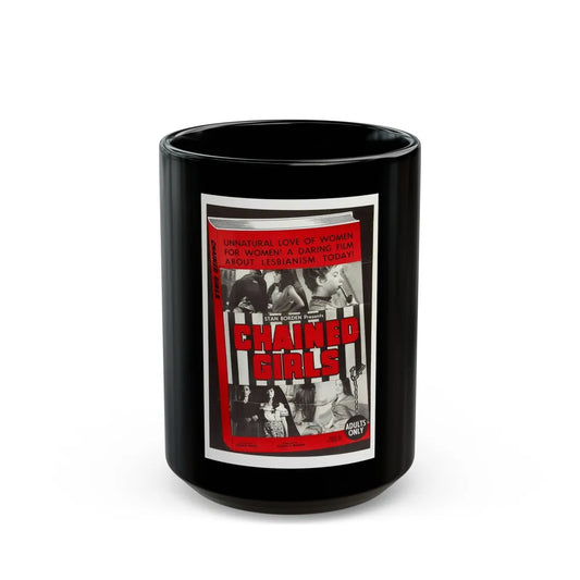 CHAINED GIRLS 1965 Movie Poster - Black Coffee Mug-15oz-Go Mug Yourself