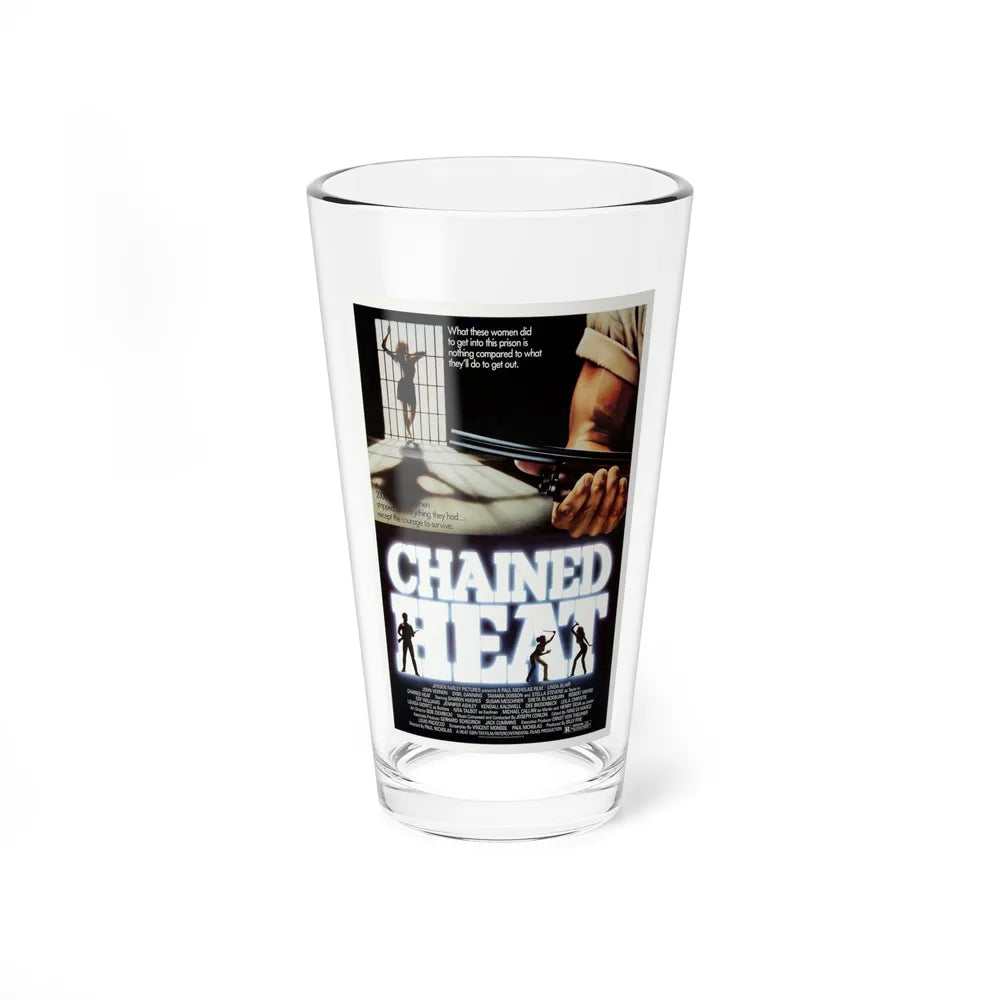 CHAINED HEAT 1983 Movie Poster - Pint Glass 16oz-16oz-Go Mug Yourself