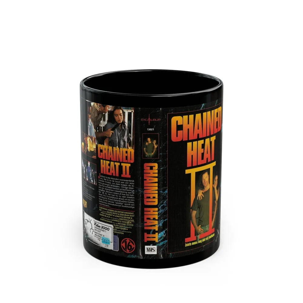 CHAINED HEAT 2 (VHS COVER) - Black Coffee Mug-11oz-Go Mug Yourself