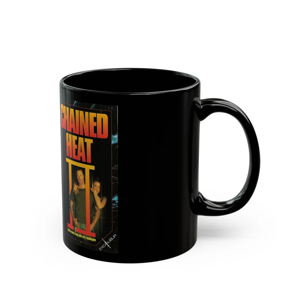 CHAINED HEAT 2 (VHS COVER) - Black Coffee Mug-Go Mug Yourself