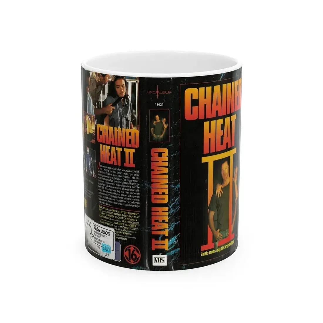 CHAINED HEAT 2 (VHS COVER) - White Coffee Mug 11oz - Go Mug Yourself