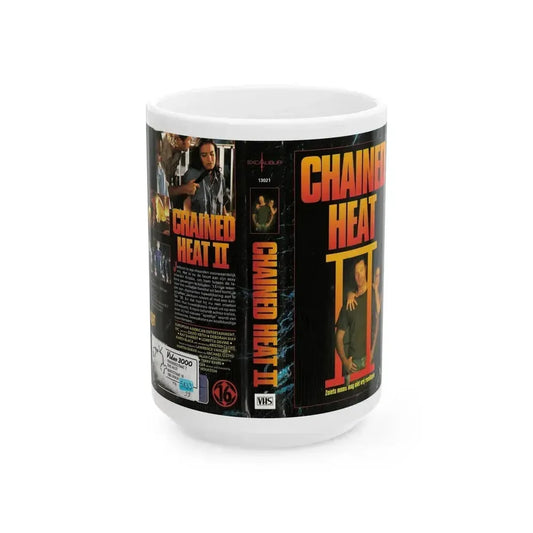 CHAINED HEAT 2 (VHS COVER) - White Coffee Mug 15oz - Go Mug Yourself