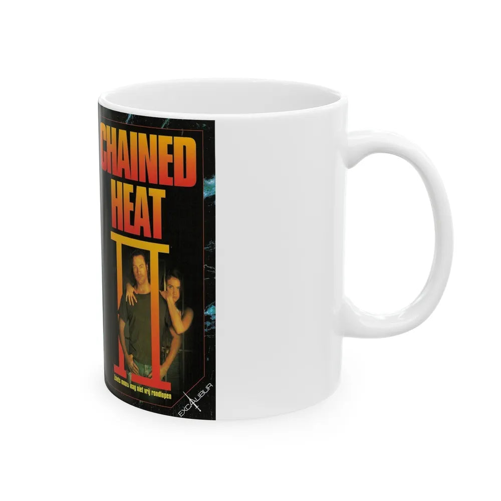 CHAINED HEAT 2 (VHS COVER) - White Coffee Mug-Go Mug Yourself