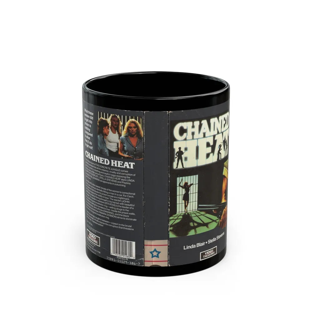 CHAINED HEAT (VHS COVER) - Black Coffee Mug-11oz-Go Mug Yourself