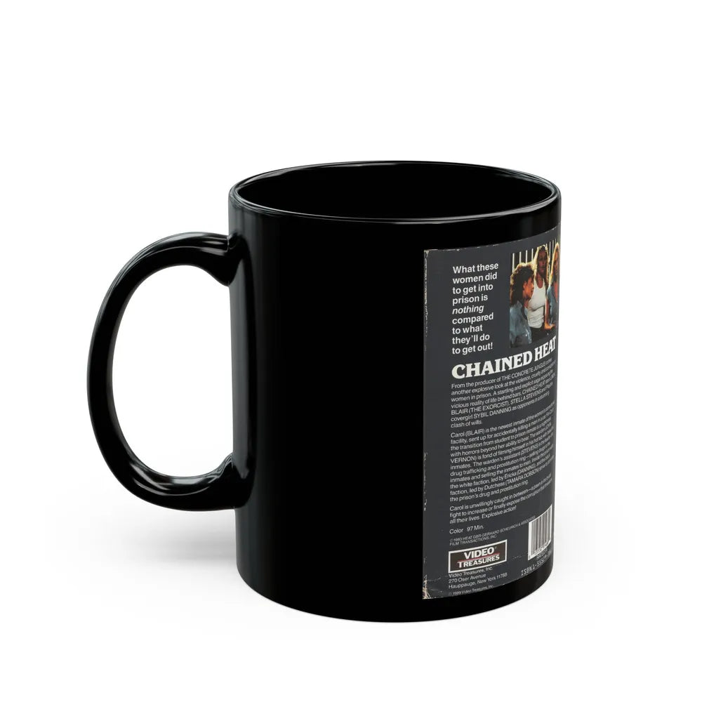 CHAINED HEAT (VHS COVER) - Black Coffee Mug-Go Mug Yourself