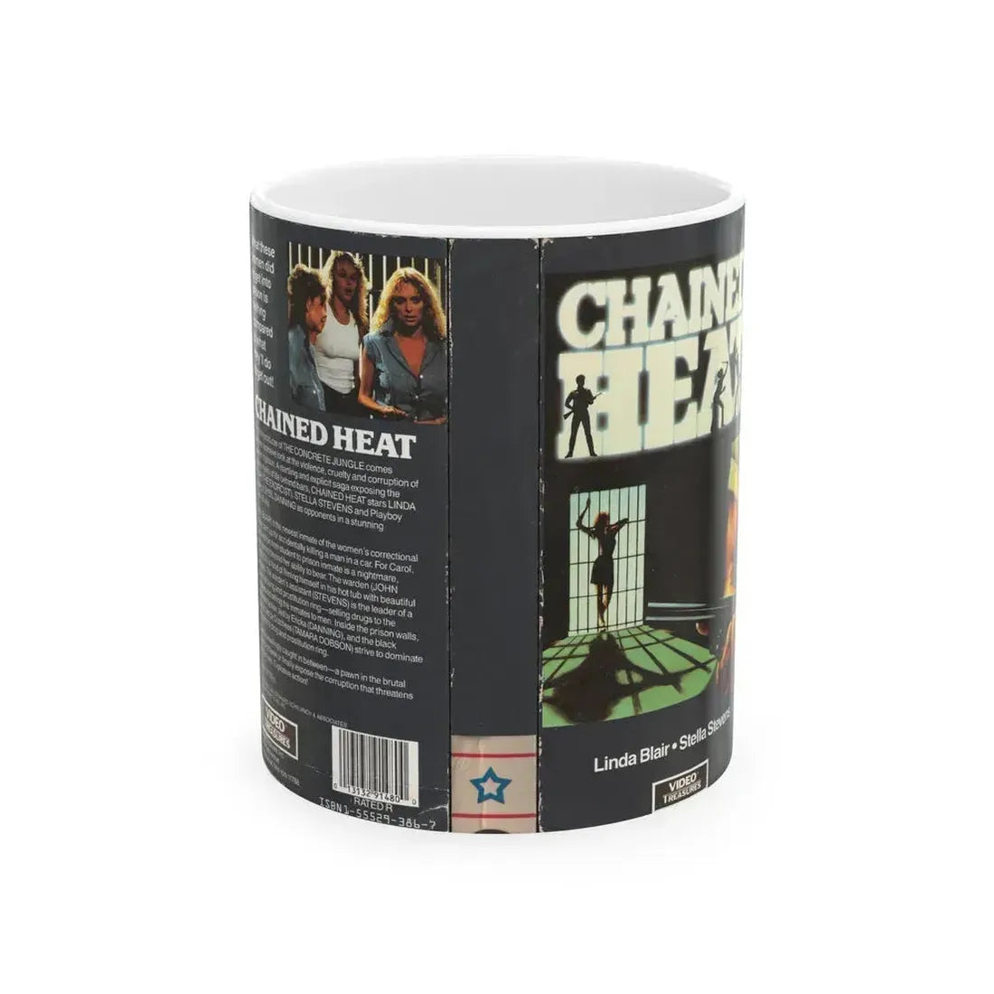 CHAINED HEAT (VHS COVER) - White Coffee Mug 11oz - Go Mug Yourself
