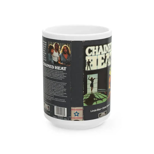 CHAINED HEAT (VHS COVER) - White Coffee Mug 15oz - Go Mug Yourself