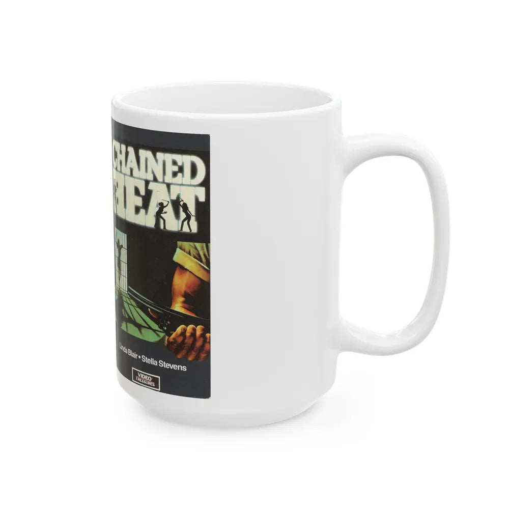 CHAINED HEAT (VHS COVER) - White Coffee Mug-Go Mug Yourself