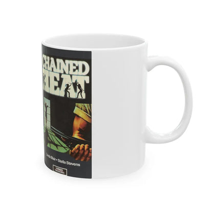 CHAINED HEAT (VHS COVER) - White Coffee Mug-Go Mug Yourself