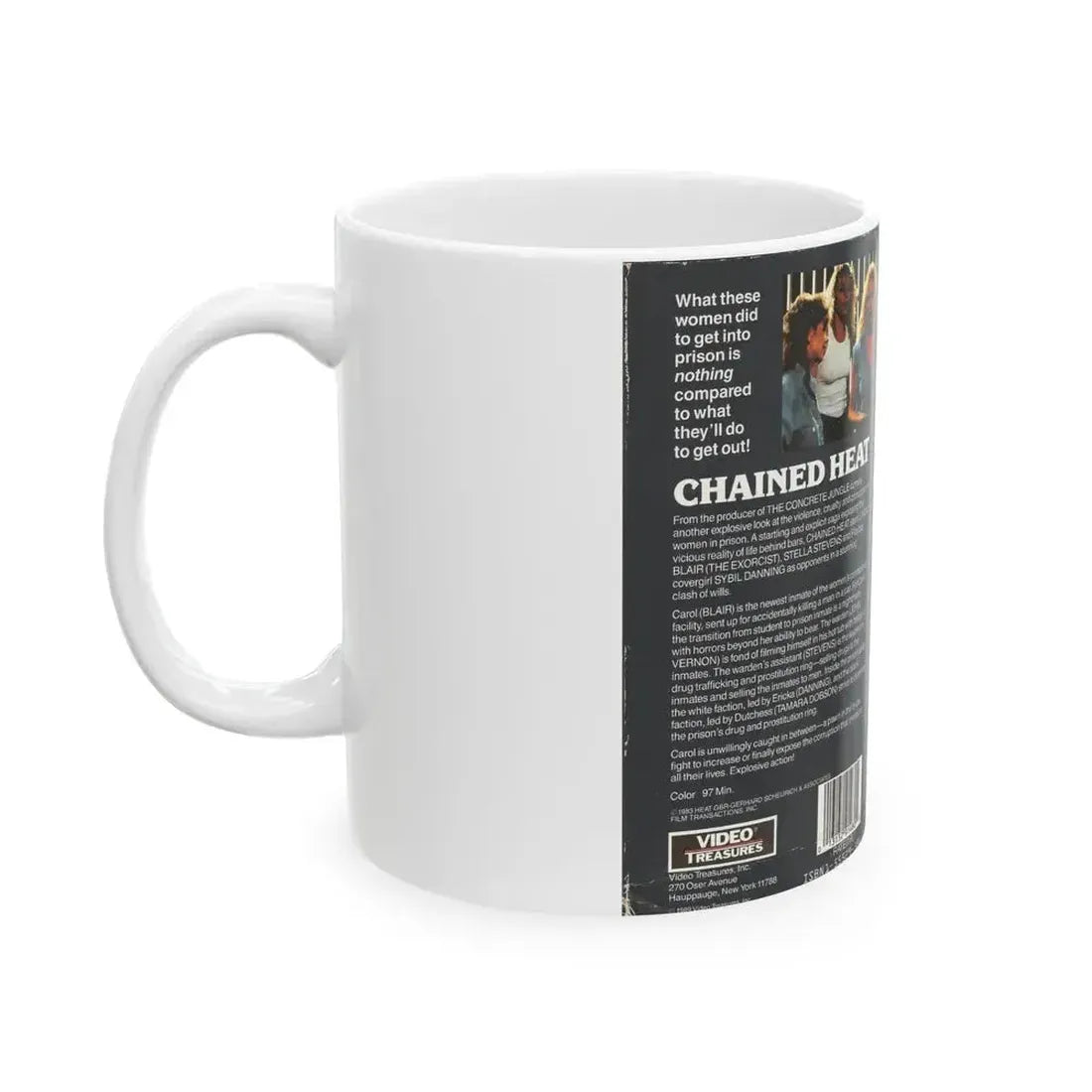 CHAINED HEAT (VHS COVER) - White Coffee Mug - Go Mug Yourself
