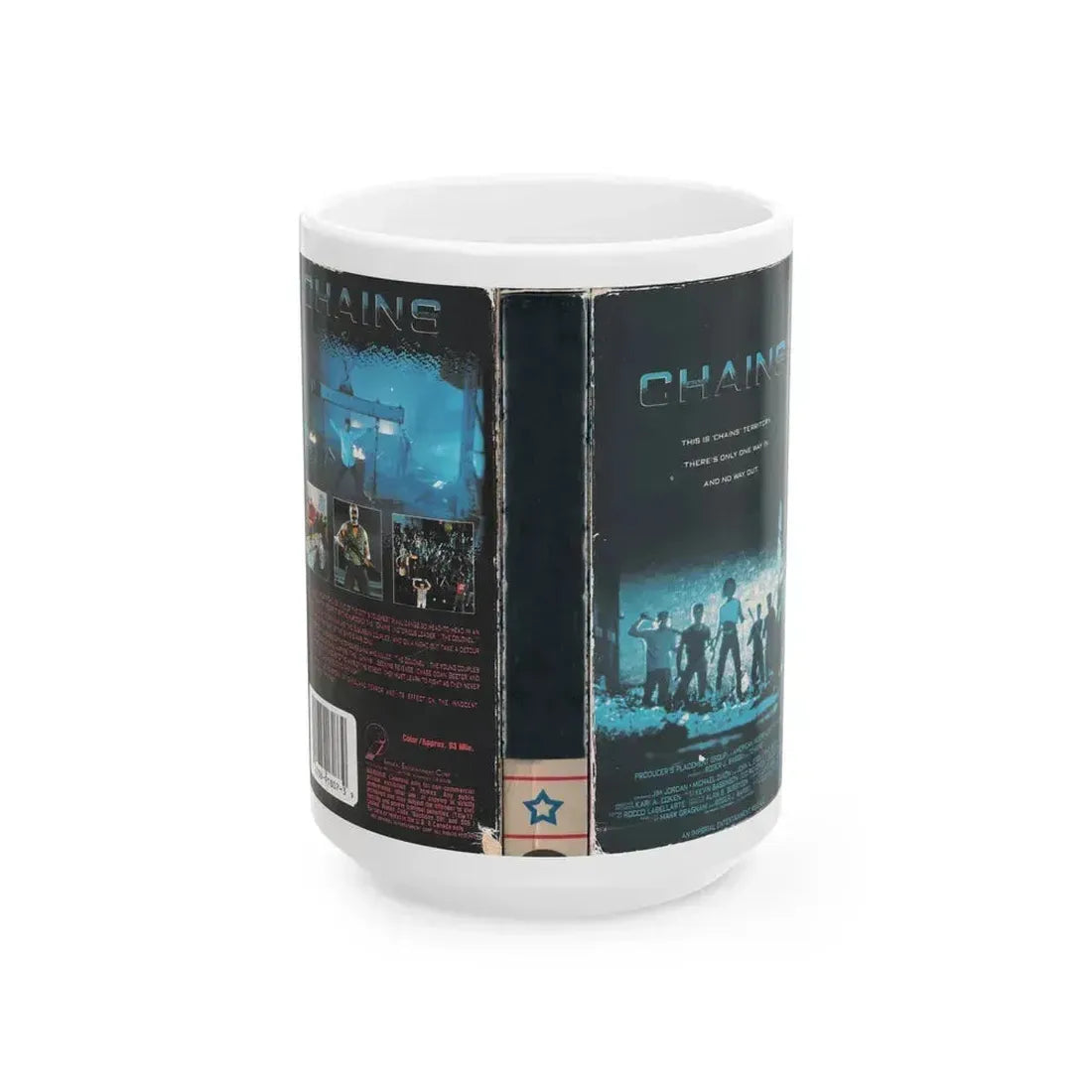 CHAINS (VHS COVER) - White Coffee Mug 15oz - Go Mug Yourself