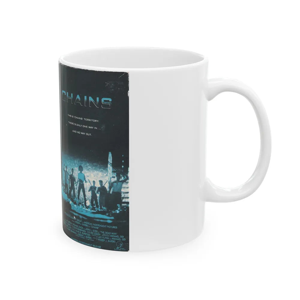 CHAINS (VHS COVER) - White Coffee Mug-Go Mug Yourself