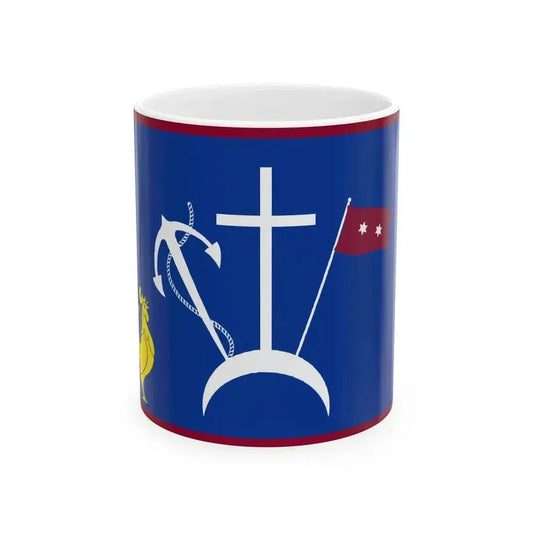 Chalkidiki Flag Greek Revolution (Greece) White Coffee Mug 11oz - Go Mug Yourself