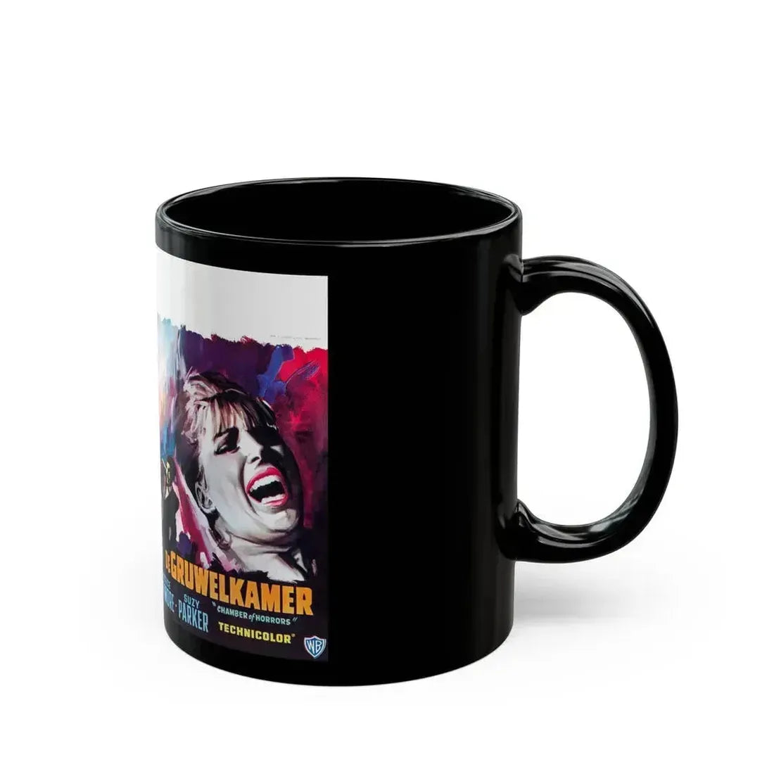 CHAMBER OF HORRORS (BELGIAN) 1966 Movie Poster - Black Coffee Mug - Go Mug Yourself
