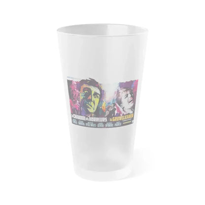 CHAMBER OF HORRORS (BELGIAN) 1966 Movie Poster - Frosted Pint Glass 16oz 16oz Frosted - Go Mug Yourself