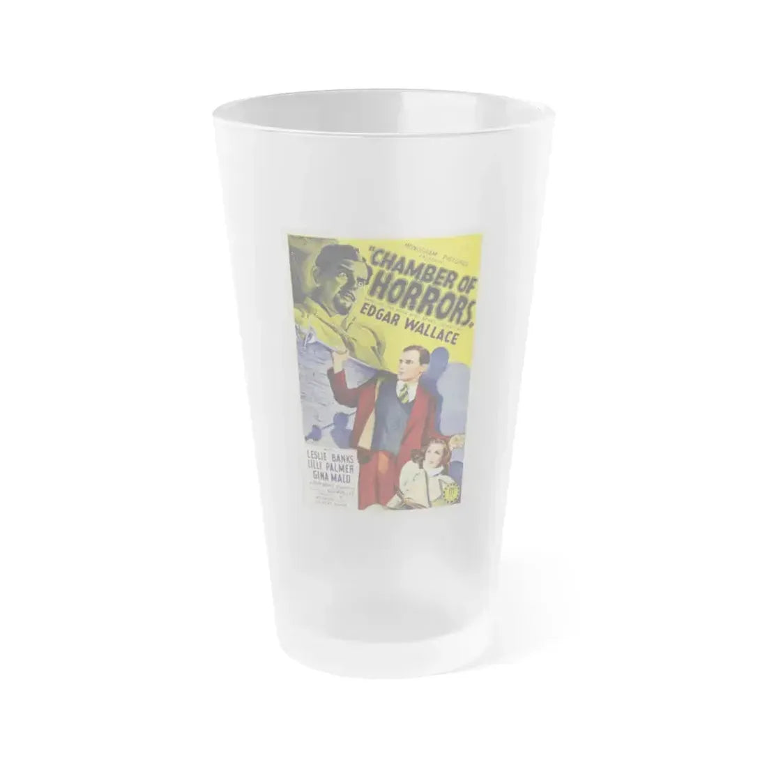 CHAMBER OF HORRORS (DOOR WITH SEVEN LOCKS) 1966 Movie Poster - Frosted Pint Glass 16oz 16oz Frosted - Go Mug Yourself