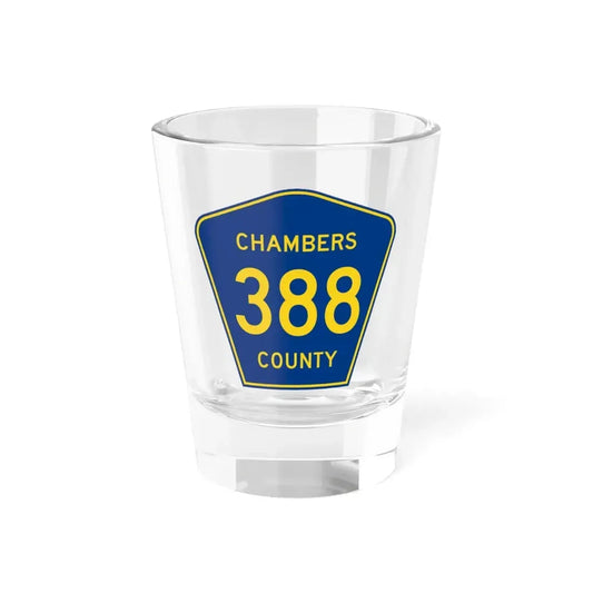 Chambers County Route 388 AL (Alabama) (Road Sign) Shot Glass 1.5oz 1.5oz - Go Mug Yourself