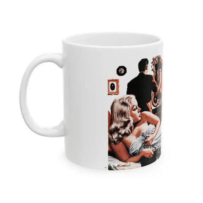 Champagne Charlie - King of the Spenders, Male magazine, September 1956 - White Coffee Mug - Go Mug Yourself