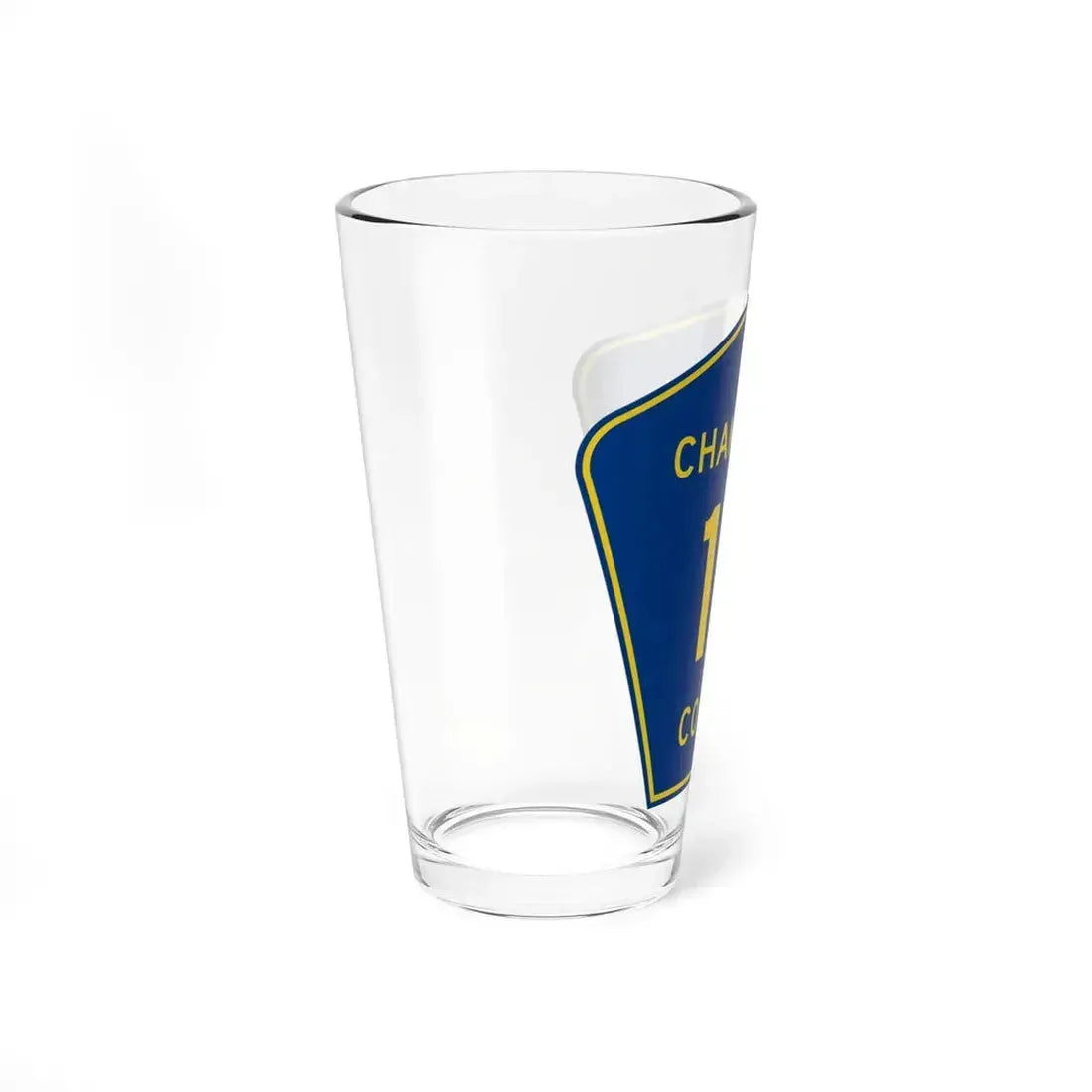 Champaign County 18 (Illinois) (Road Sign) Pint Glass 16oz - Go Mug Yourself