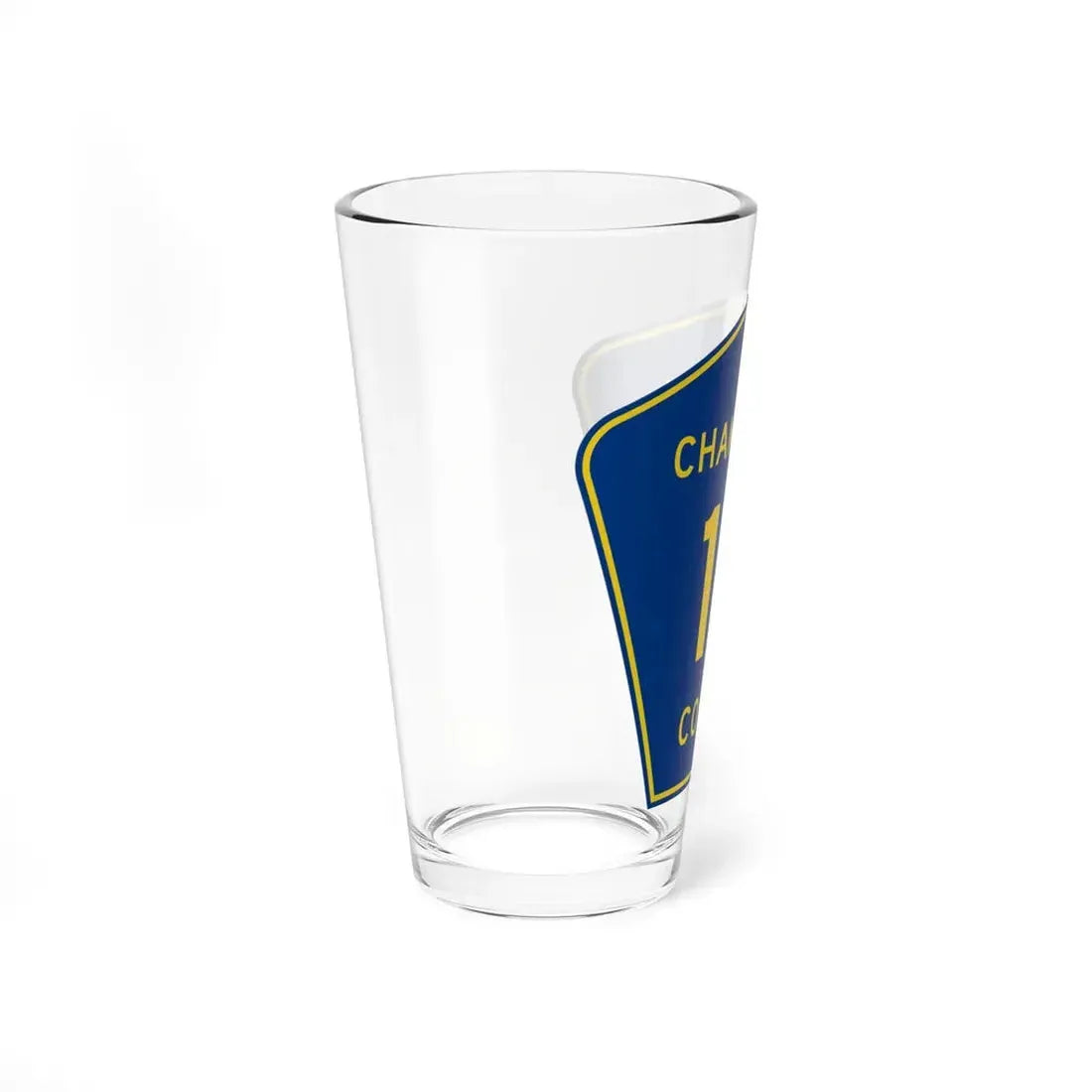 Champaign County 18 (Illinois) (Road Sign) Pint Glss 16oz - Go Mug Yourself