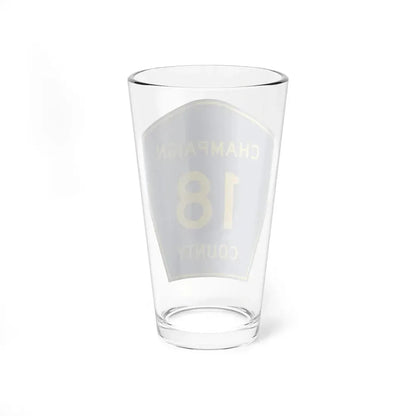 Champaign County 18 (Illinois) (Road Sign) Pint Glss 16oz - Go Mug Yourself