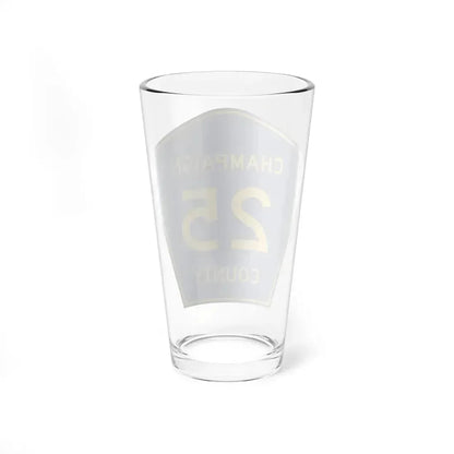Champaign County 25 (Illinois) (Road Sign) Pint Glass 16oz - Go Mug Yourself