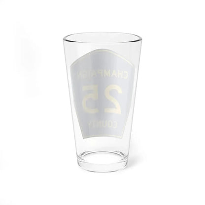 Champaign County 25 (Illinois) (Road Sign) Pint Glss 16oz - Go Mug Yourself