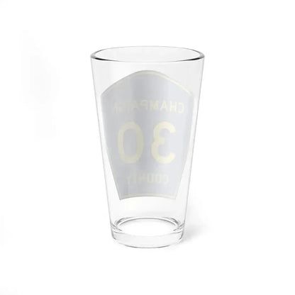 Champaign County 30 (Illinois) (Road Sign) Pint Glass 16oz - Go Mug Yourself