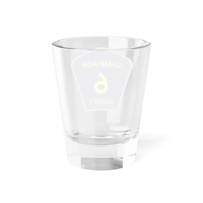 Champaign County 6 (Illinois) (Road Sign) Shot Glass 1.5oz - Go Mug Yourself