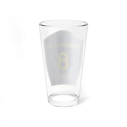 Champaign County 8 (Illinois) (Road Sign) Pint Glass 16oz - Go Mug Yourself