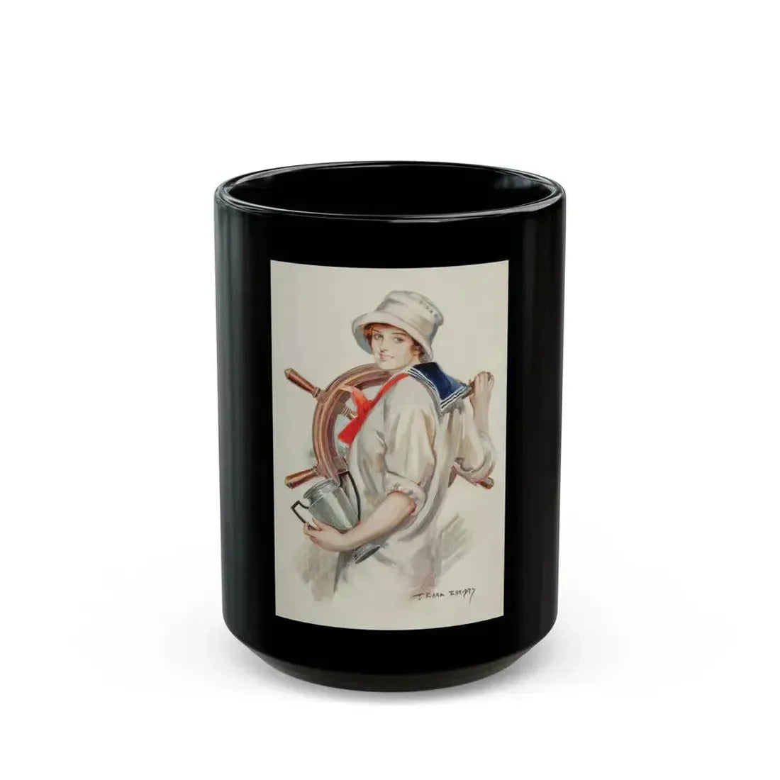 Champion at the Help, 1916 - Black Coffee Mug 15oz - Go Mug Yourself