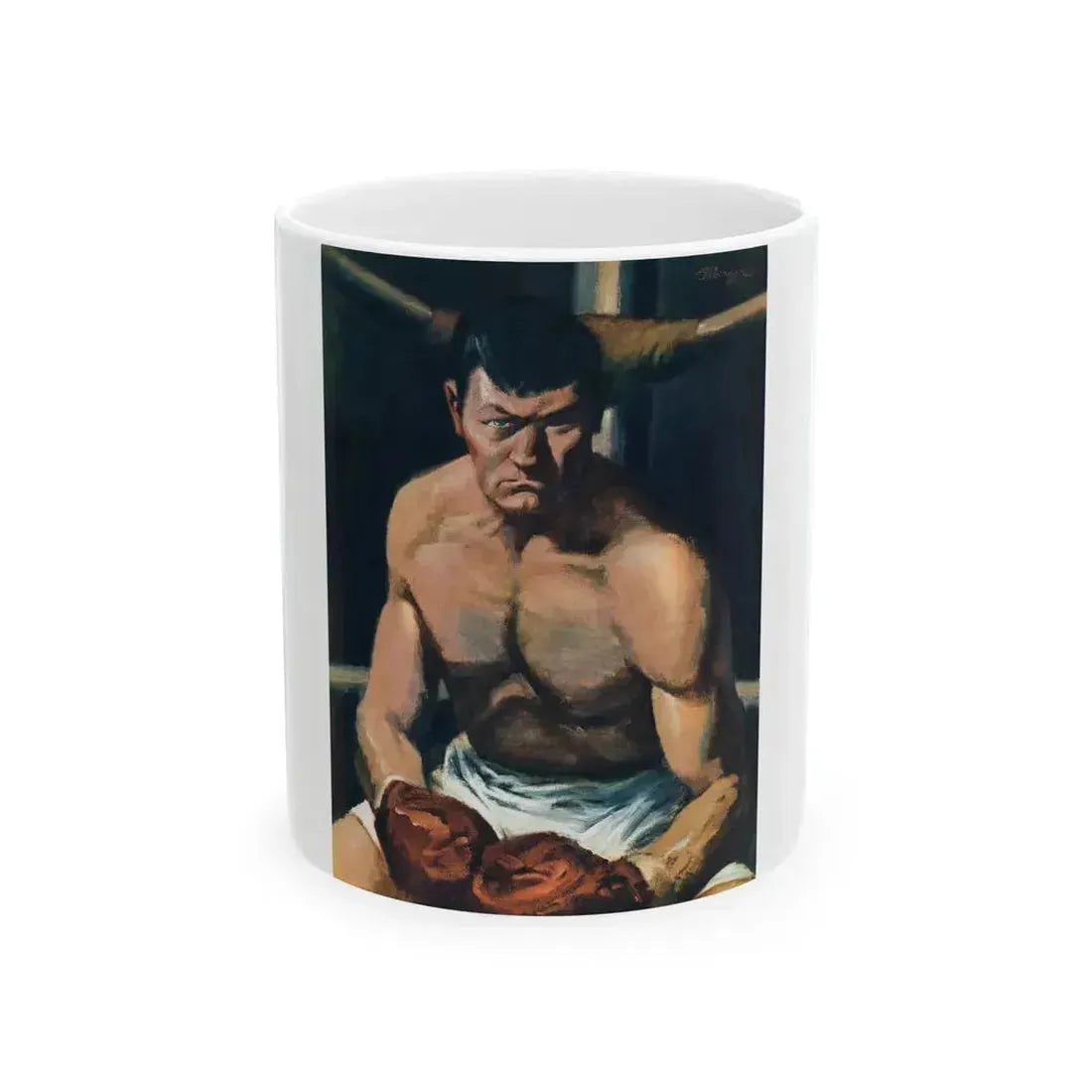 Champion by Ring Lardner, Esquire, 1949 - White Coffee Mug 11oz - Go Mug Yourself