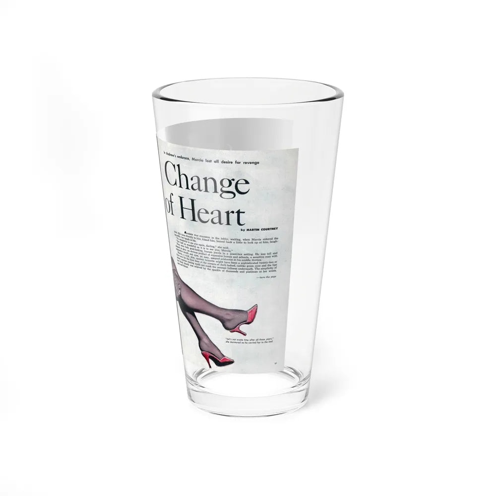 Change of Heart, Adam magazine, Vol. 6 No. 2, 1961 (Magazine Illustration) Pint Glass 16oz-Go Mug Yourself