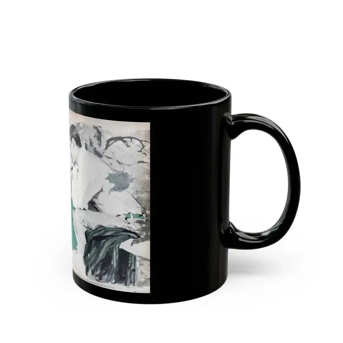 Change of Heart, Woman's Day, April 1959 - Black Coffee Mug - Go Mug Yourself