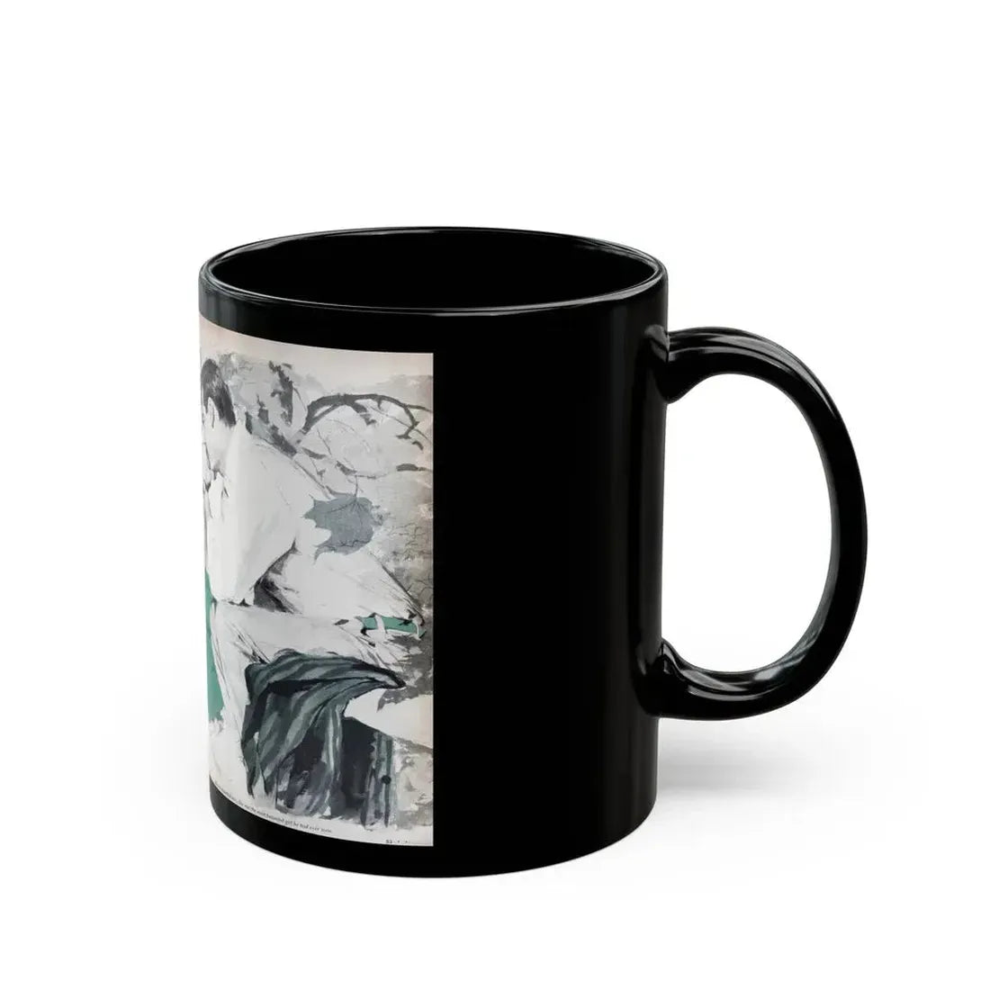 Change of Heart, Woman's Day, April 1959 - Black Coffee Mug - Go Mug Yourself