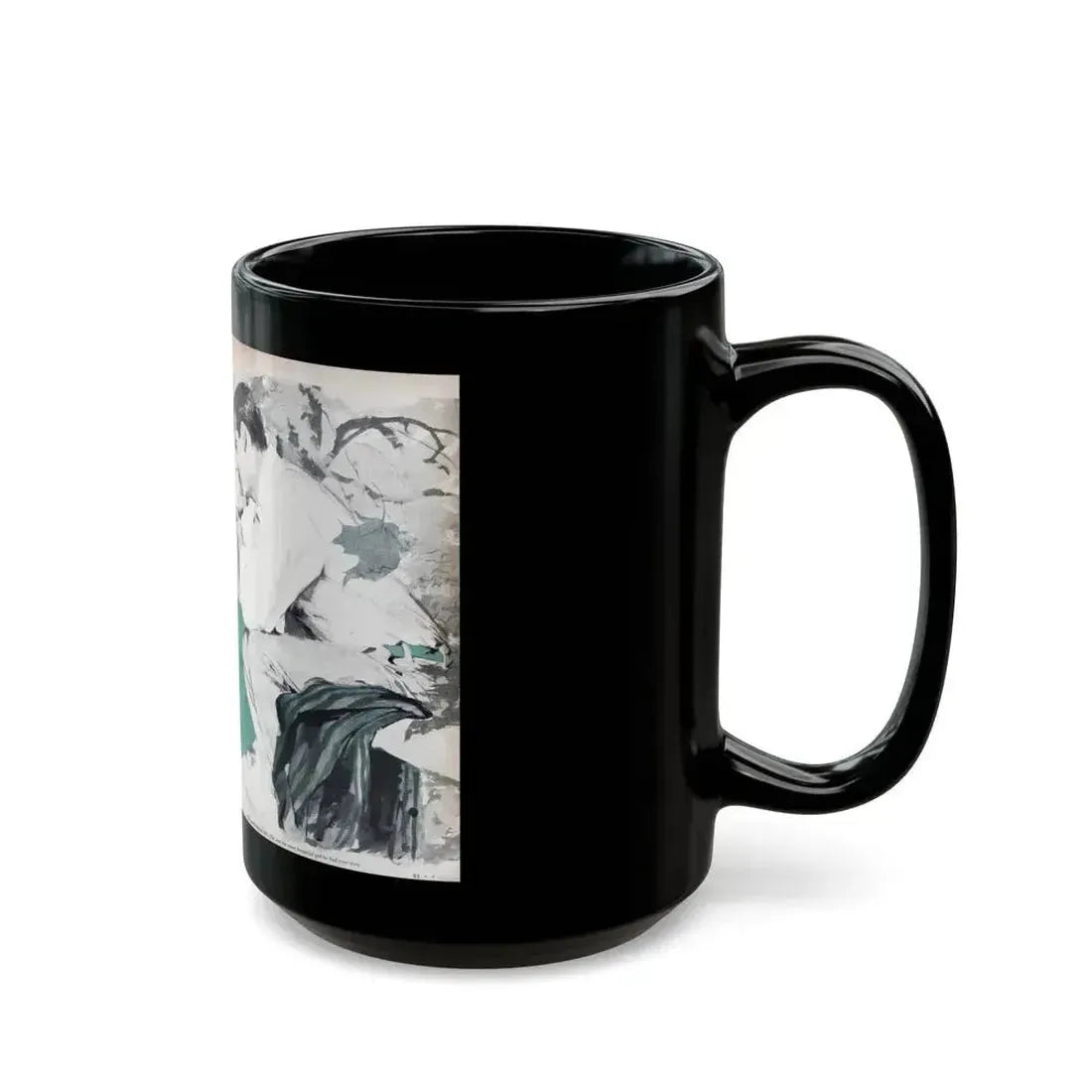 Change of Heart, Woman's Day, April 1959 - Black Coffee Mug - Go Mug Yourself