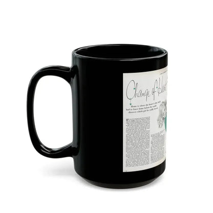 Change of Heart, Woman's Day, April 1959 - Black Coffee Mug - Go Mug Yourself