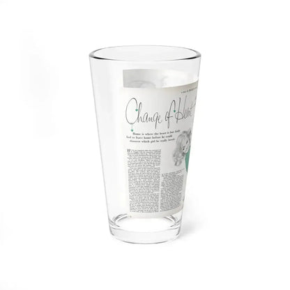 Change of Heart, Woman's Day, April 1959 (Magazine Illustration) Pint Glass 16oz - Go Mug Yourself