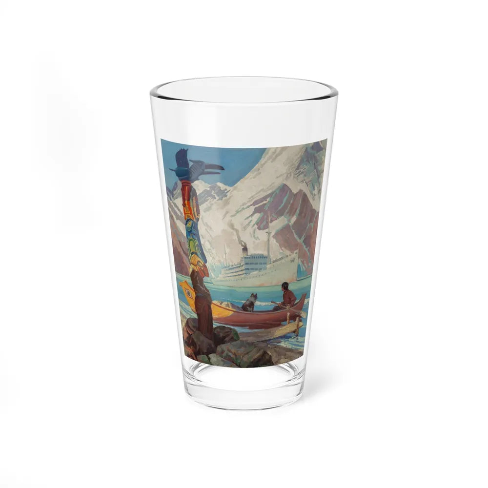 Changing Face of Alaska, Country Gentleman cover, July 1939 (Magazine Illustration) Pint Glass 16oz-16oz-Go Mug Yourself