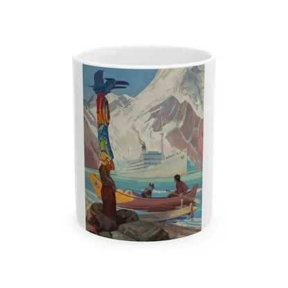Changing Face of Alaska, Country Gentleman cover, July 1939 - White Coffee Mug 11oz - Go Mug Yourself